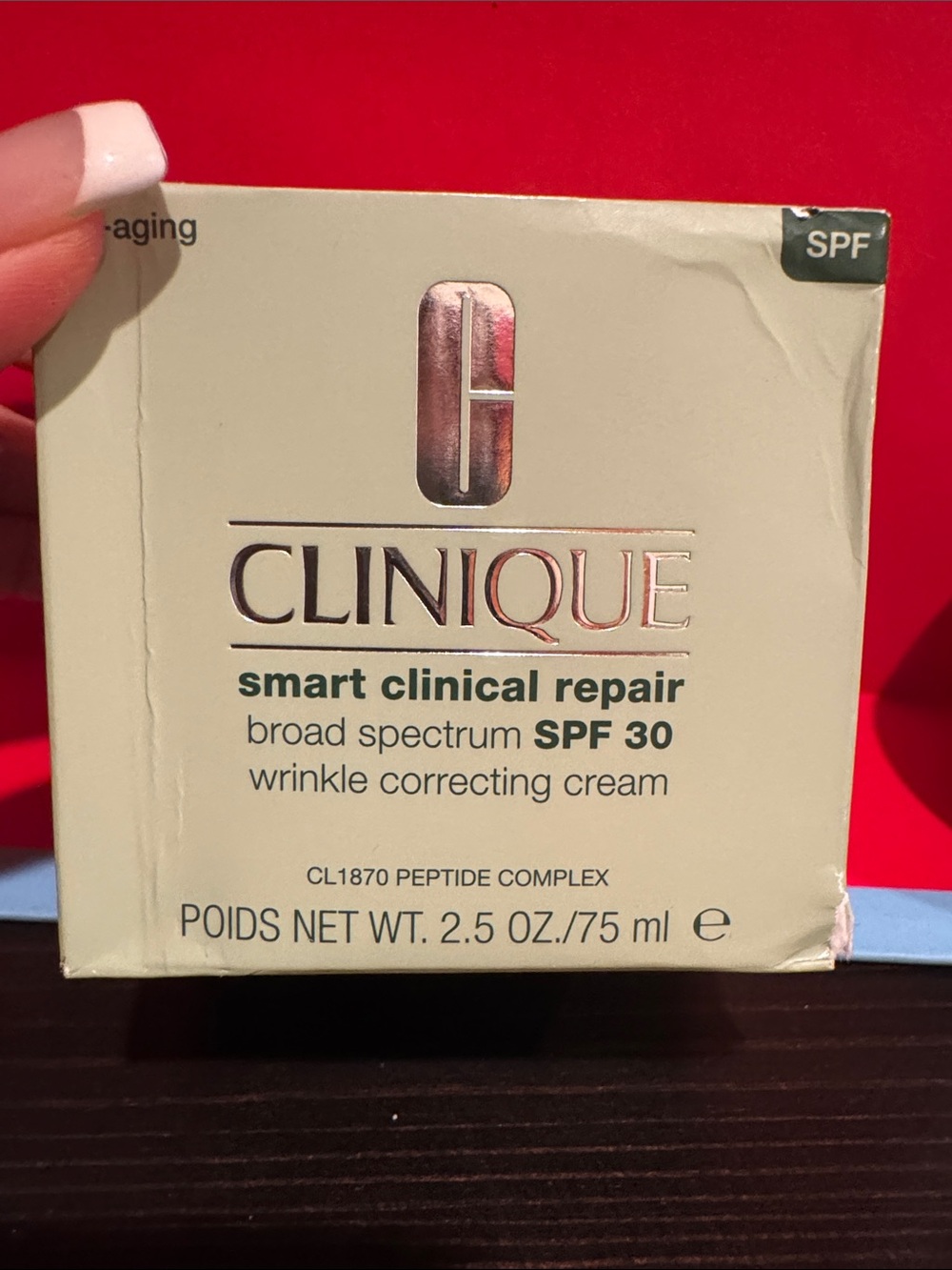 Clinique Smart Clinical Repair SPF 30 Cream - Light Green Box